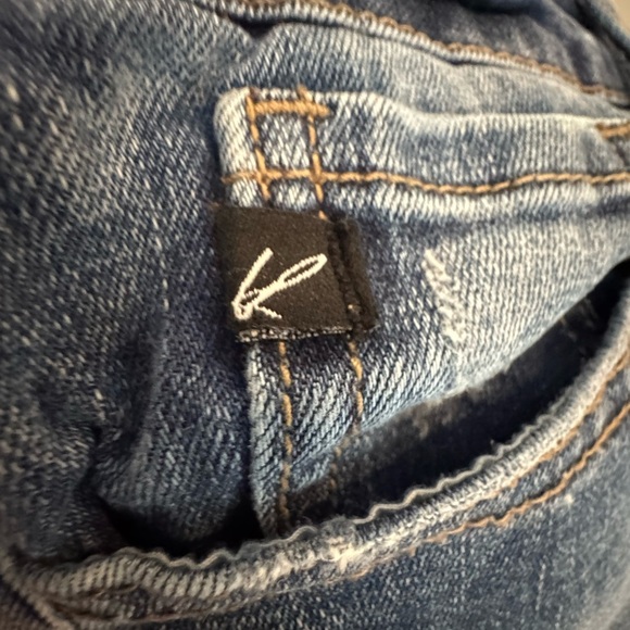 Kancan Size 7- pre loved-Denim Frayed Hem Women's Shorts - Picture 10 of 11